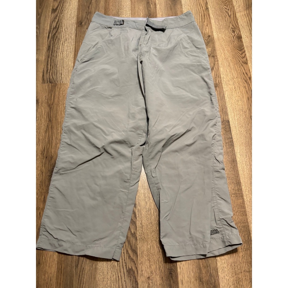 Sierra Designs Pants Women Size 8 Gray Nylon Straight Leg Outdoor Hiking Pants